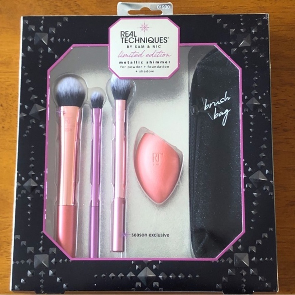 Real Techniques by Sam & Nic Limited Edition Metallic Shimmer Brush Set